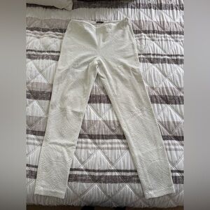 J. McLaughlin Ivory Textured Leggings